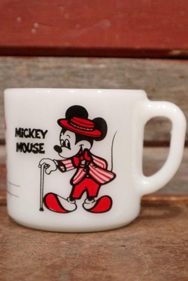 画像1: ct-210101-81 Mickey Mouse & Minnie Mouse / Anchor Hocking 1980's Mug