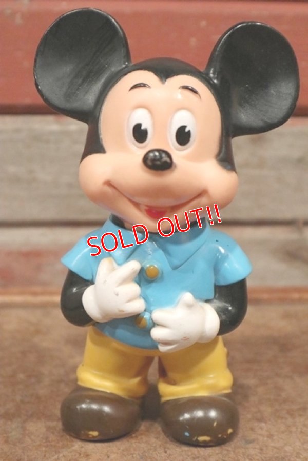 画像1: ct-210101-70 Mickey Mouse / 1980's Rubber Doll  "JAPAN"
