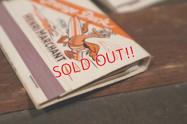 画像7: dp-201114-42 ORANGE DUCK / Vintage Match Book