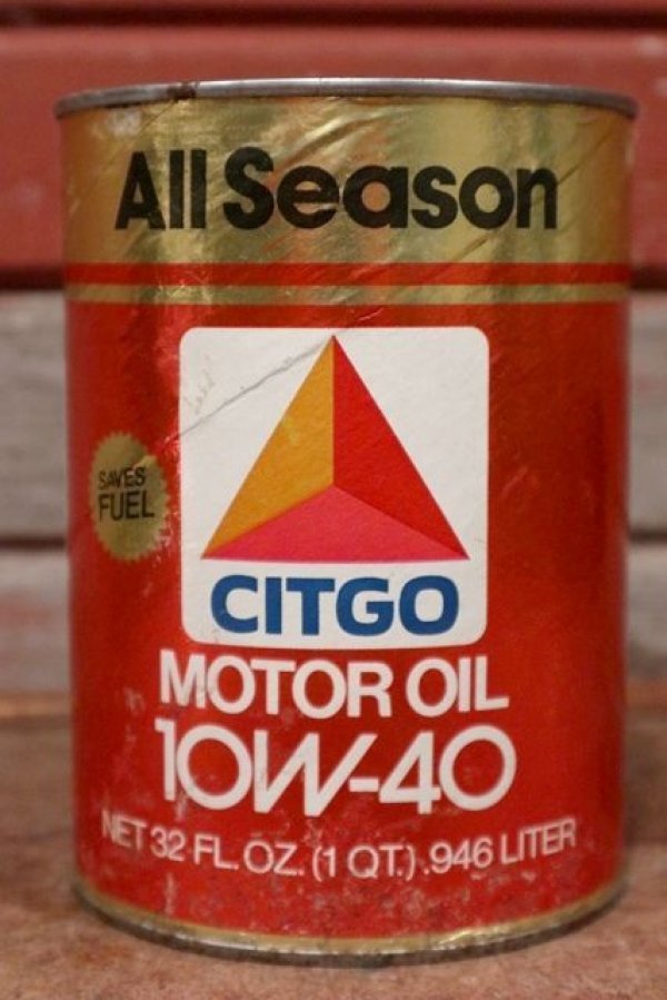 画像1: dp-201201-40 CITGO / 10W-40 Motor Oil One U.S. Quart Can