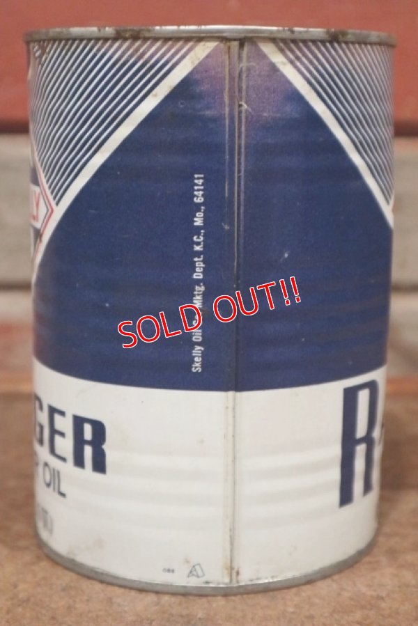 画像4: dp-201201-40 SKELLY / RANGER Motor Oil One U.S. Quart Can
