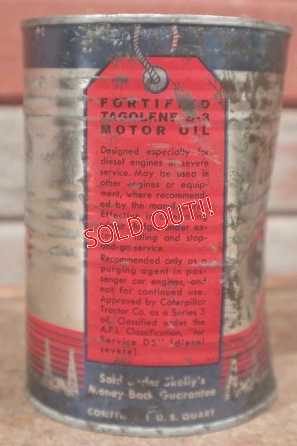 画像3: dp-201201-40 SKELLY / TAGOLNE S-3 Motor Oil One U.S. Quart Can