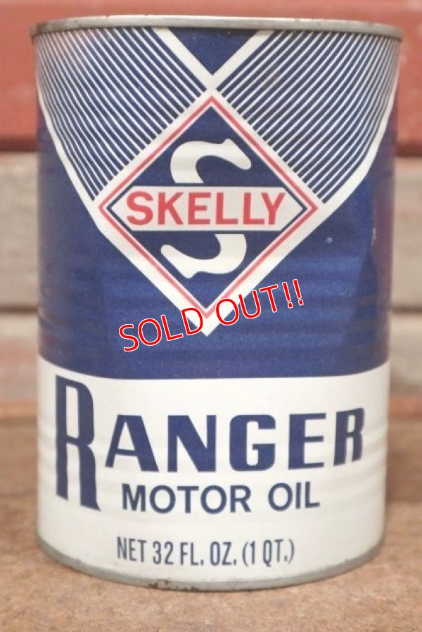 画像2: dp-201201-40 SKELLY / RANGER Motor Oil One U.S. Quart Can