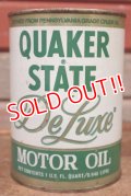 dp-201201-40 QUAKER STATE / De Luxe Motor Oil One U.S. Quart Can