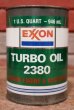 画像1: dp-201201-40 EXXON / TURBO Oil One U.S. Quart Can (1)