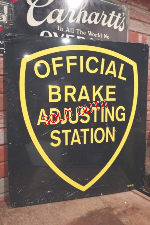 画像1: dp-210101-03 OFFICIAL BRAKE ADJUSTING STATION / Metal Sign