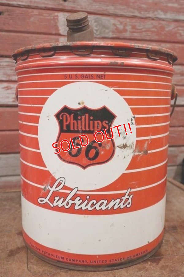 画像1: dp-210101-14 Phillips 66 / 1956 5 U.S.GALLONS Oil Can