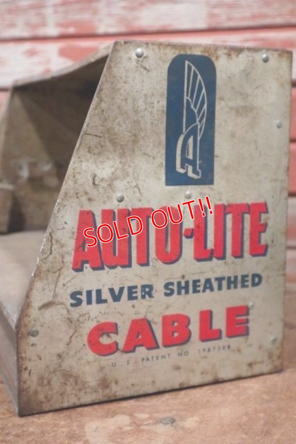 画像2: dp-201201-39 AUTO-LITE / 1950's Silver Sheathed Cable Display Rack