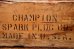 画像2: dp-210101-08 CHAMPION / 1970's Wood Box (2)