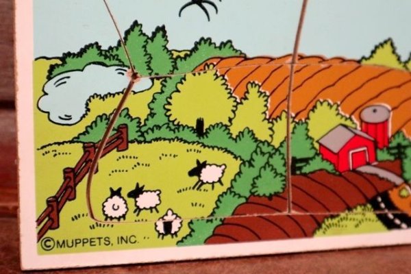 画像4: ct-210101-05 Super Grover / Playskool 1970's Wood Frame Tray Puzzle