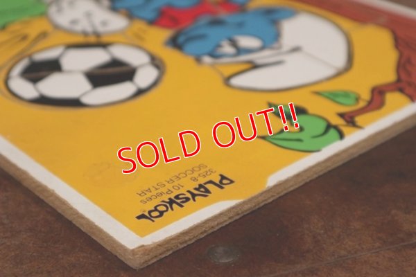 画像8: ct-210101-04 Smurf / Playskool 1980's Wood Frame Tray Puzzle