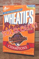 ad-130507-01 General Mills / 1995 WHEATIES  "Atlanta Braves" Cereal Box