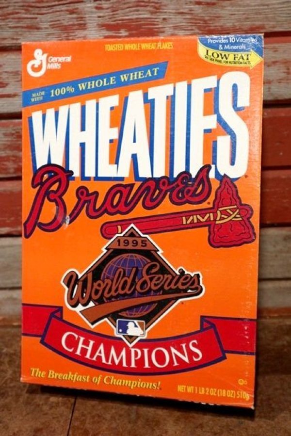 画像1: ad-130507-01 General Mills / 1995 WHEATIES  "Atlanta Braves" Cereal Box