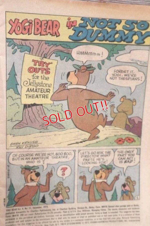 画像2: ct-201114-31 Yogi Bear / CHARLTON Comics December 1978 Comic