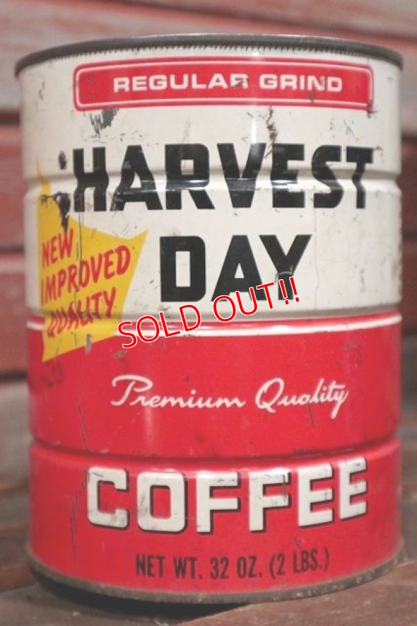 画像1: dp-210101-61 HARVEST DAY COFFEE / Vintage Tin Can