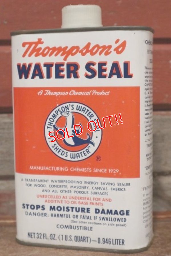 画像1: dp-210101-48 Thompson's  WATER SEAL / Vintage Tin Can