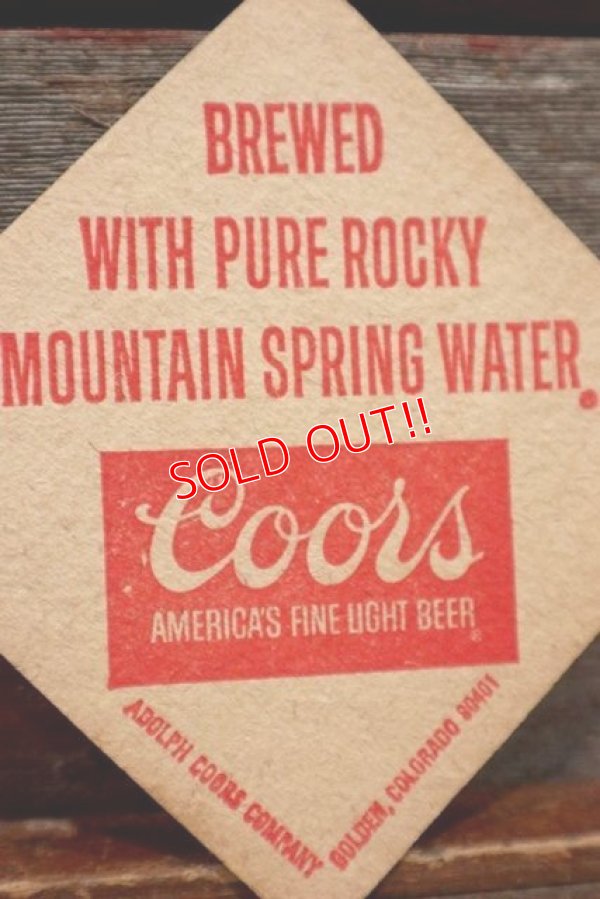 画像2: dp-201201-25 Coors Beer / Vintage Coaster