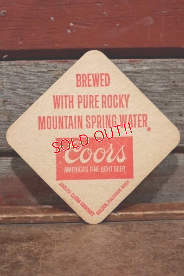 画像1: dp-201201-25 Coors Beer / Vintage Coaster