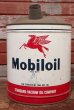 画像1: dp-201201-50 Mobiloil / 1950's 5 U.S.GALLONS Oil Can (1)