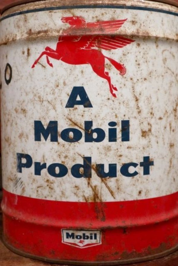 画像2: dp-201201-48 Mobil / 1950's-1960's 5 U.S.GALLONS Oil Can