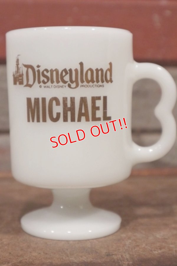 画像1: dp-210101-82 Disneyland / Federal 1970's Footed Mug "MICHAEL"