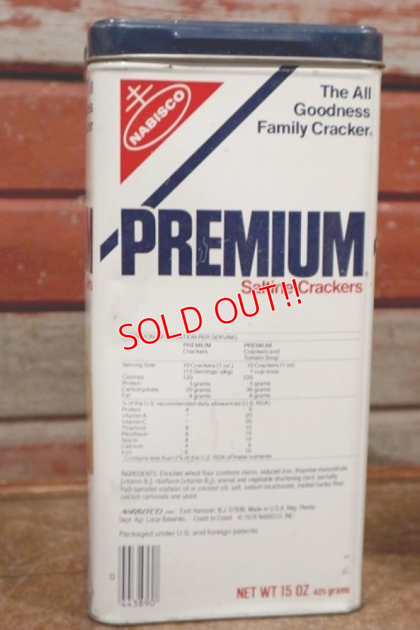 画像3: dp-210101-29 NABISCO / PREMIUM Saltine Crackers 1978 Tin Can