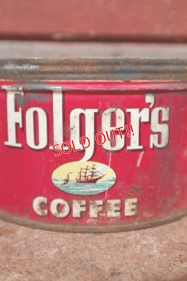 画像2: dp-210201-22 Folger's COFFEE / Vintage Tin Can