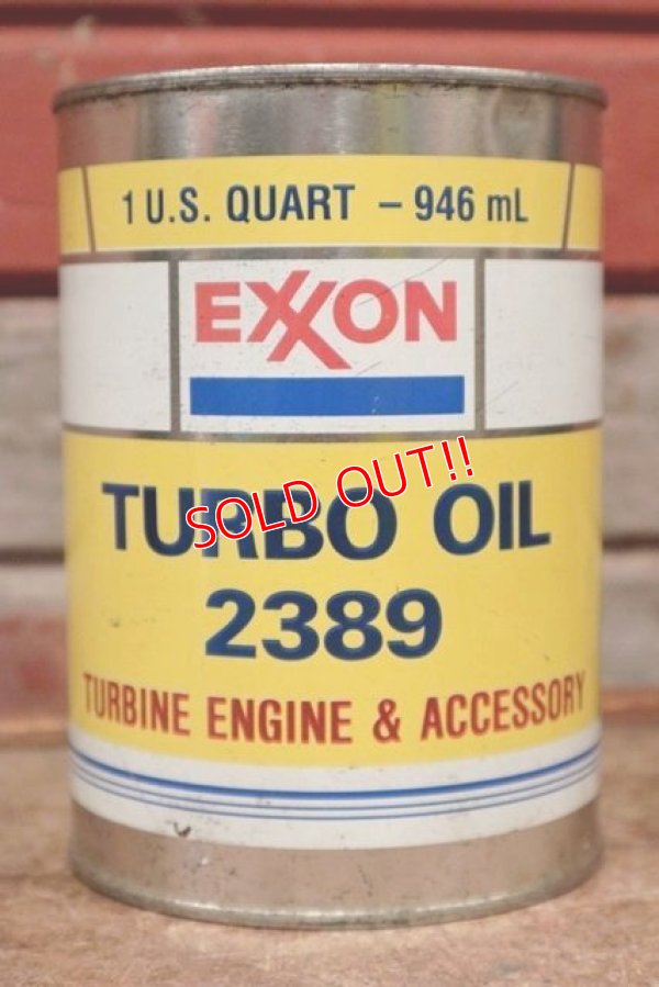 画像1: dp-210201-07 EXXON / TURBO Oil 2389 One U.S. Quart Can