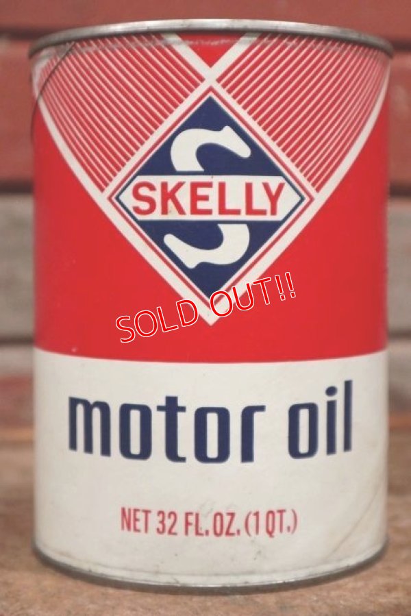 画像1: dp-210201-07 SKELLY / Motor Oil One U.S. Quart Can