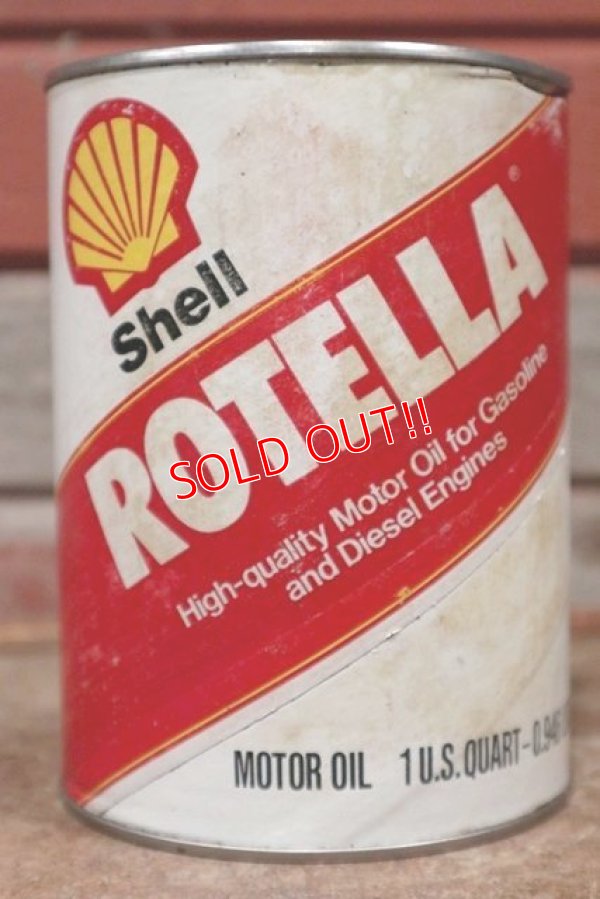 画像1: dp-210201-07 SHELL / ROTTELA One U.S. Quart Can