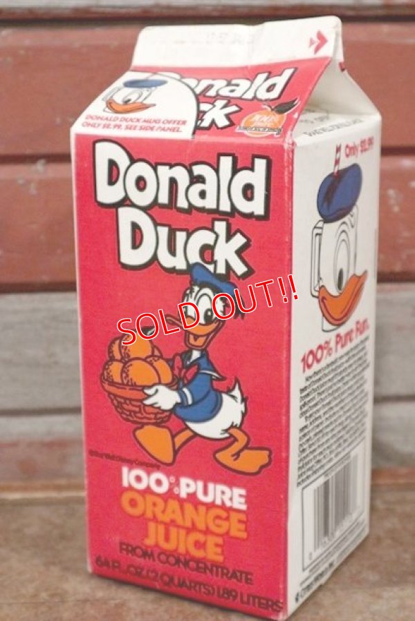 画像1: ct-210101-66 Donald Duck / 1980's〜 Orange Juice Pack