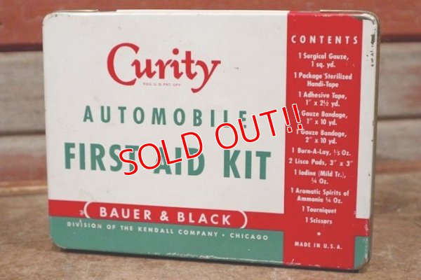 画像1: dp-210201-58 Curity / Vintage First Aid Kit Box