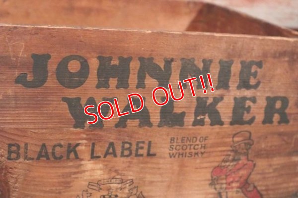 画像4: dp-210201-35 JOHNNIE WALKER / Vintage Wood Box
