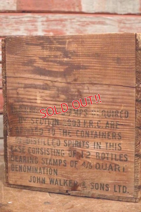 画像7: dp-210201-35 JOHNNIE WALKER / Vintage Wood Box