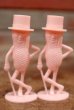 画像1: ct-210201-56 PLANTERS / MR.PEANUT 1950's Salt & Pepper Shaker (Pink) (1)