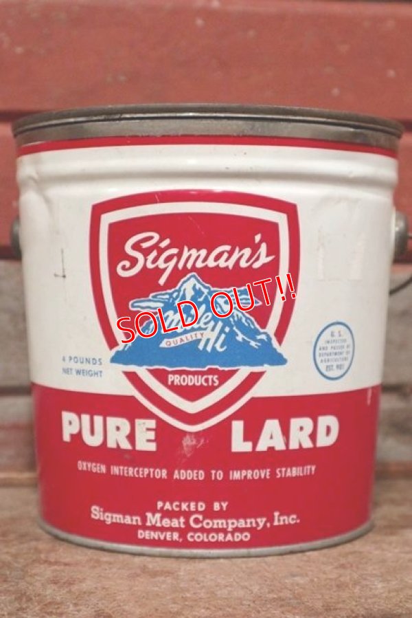 画像1: dp-210201-68 Sigman's / Vintage Lard Can