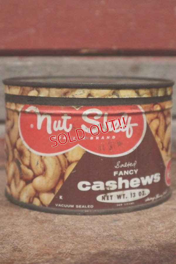 画像1: dp-210201-72 nut shelf / Vintage Cashews Can