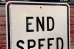 画像2: dp-210201-18 Road Sign "END SPEED ZONE" (2)