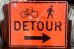画像1: dp-210201-32 Road Sign "DETOUR" (1)