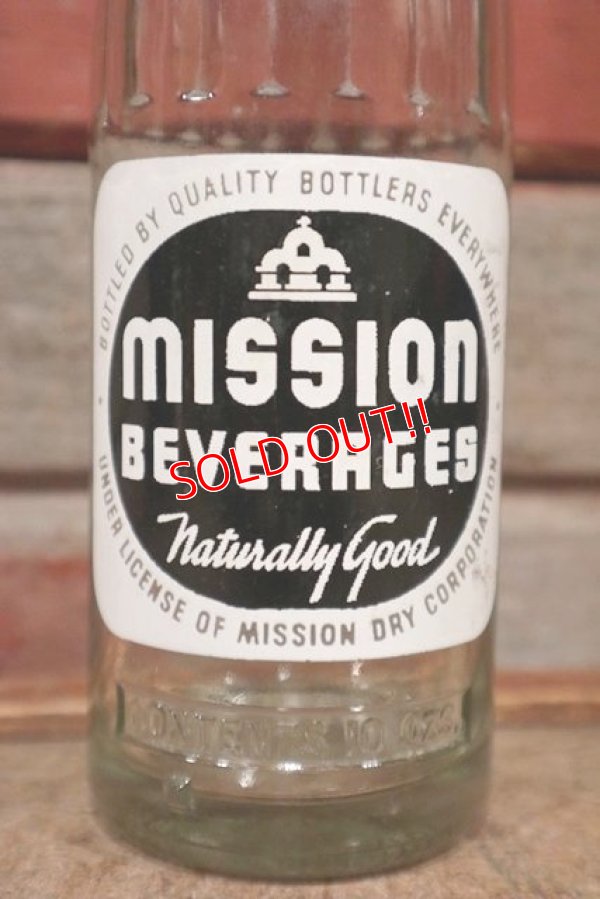 画像2: dp-210201-38 MISSION BEVERAGES / 1950's 10 FL.OZS. Bottle