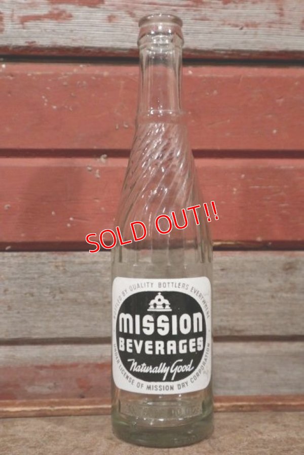 画像1: dp-210201-38 MISSION BEVERAGES / 1950's 10 FL.OZS. Bottle