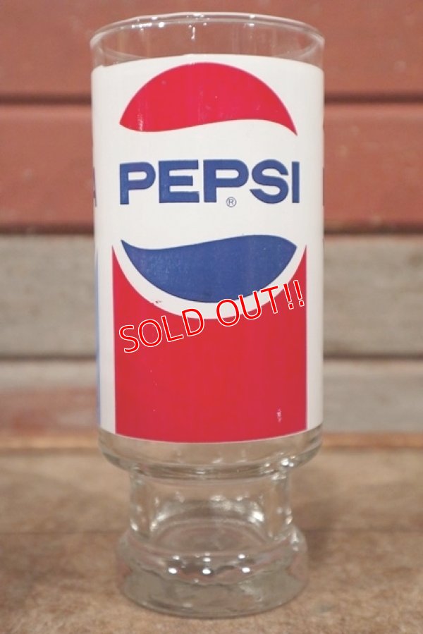 画像1: gs-210201-14 PEPSI COLA / 1980's〜 Glass Tumbler