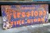 画像1: dp-210201-09 Firestone / 1940's Metal Sign (1)