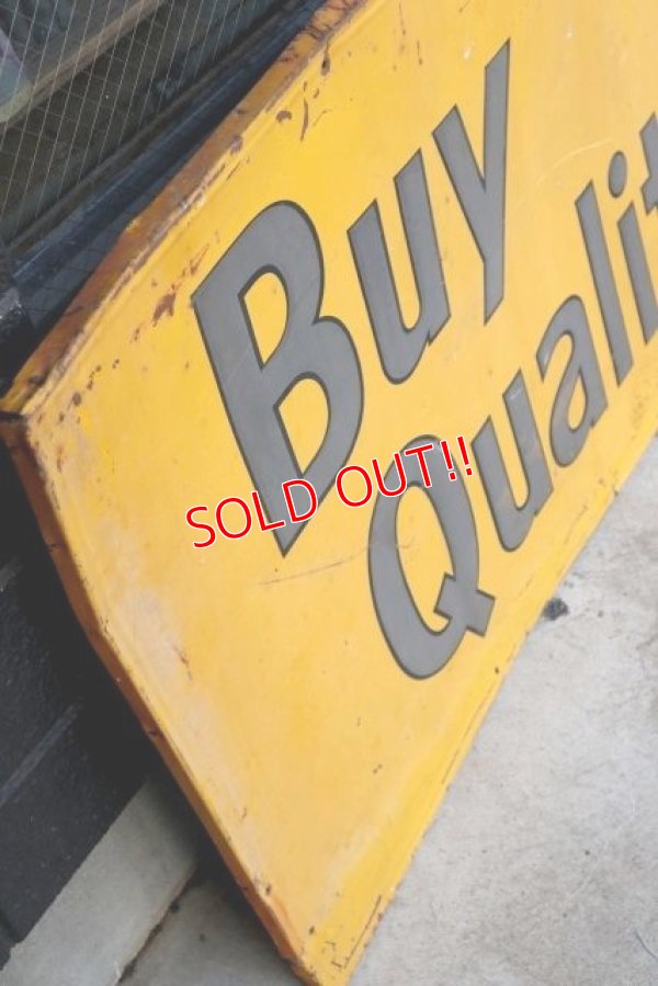 画像7: dp-201201-37 QUAKER STATE / Buy Quality 1960's Huge Sign