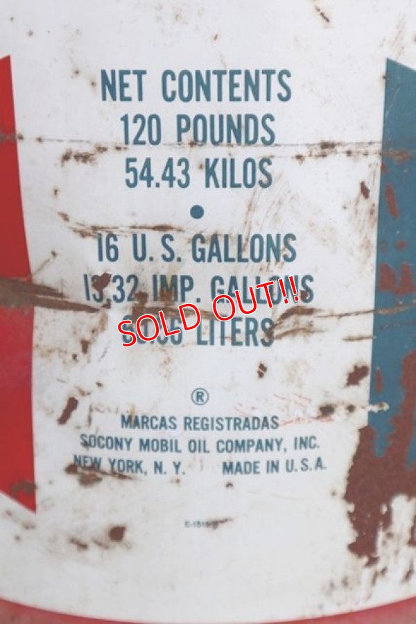 画像6: dp-210301-02 Mobil / 1960's 120 POUNDS 16 GALLONS Oil Can
