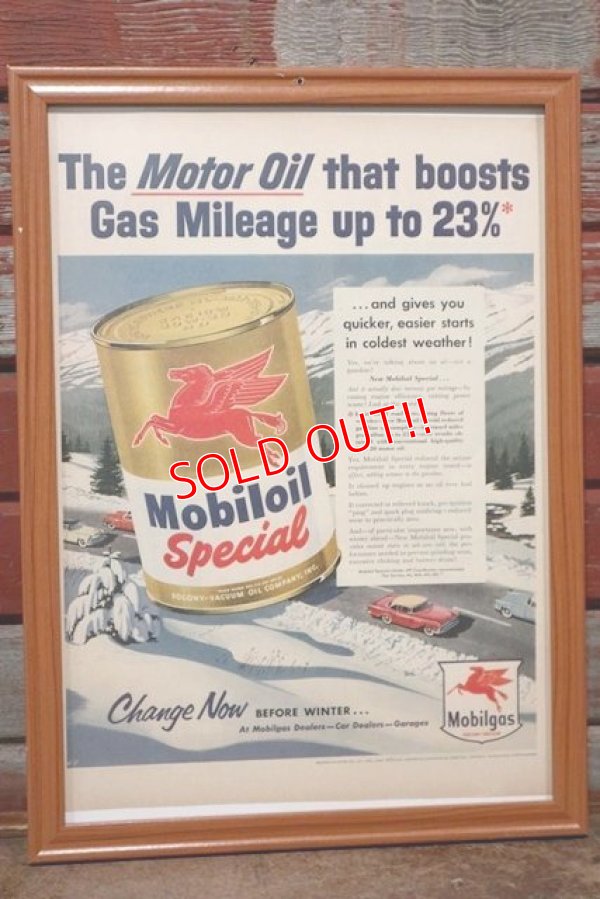 画像1: dp-210301-07 Mobil / The Saturday Evening Post Vintage Advertisement (20)
