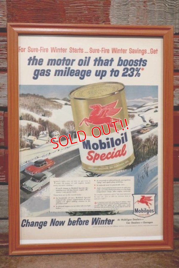 画像1: dp-210301-07 Mobil / The Saturday Evening Post Vintage Advertisement (5)