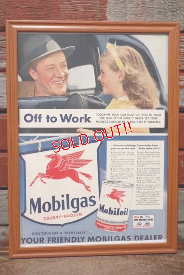 画像1: dp-210301-07 Mobil / The Saturday Evening Post Vintage Advertisement (7)