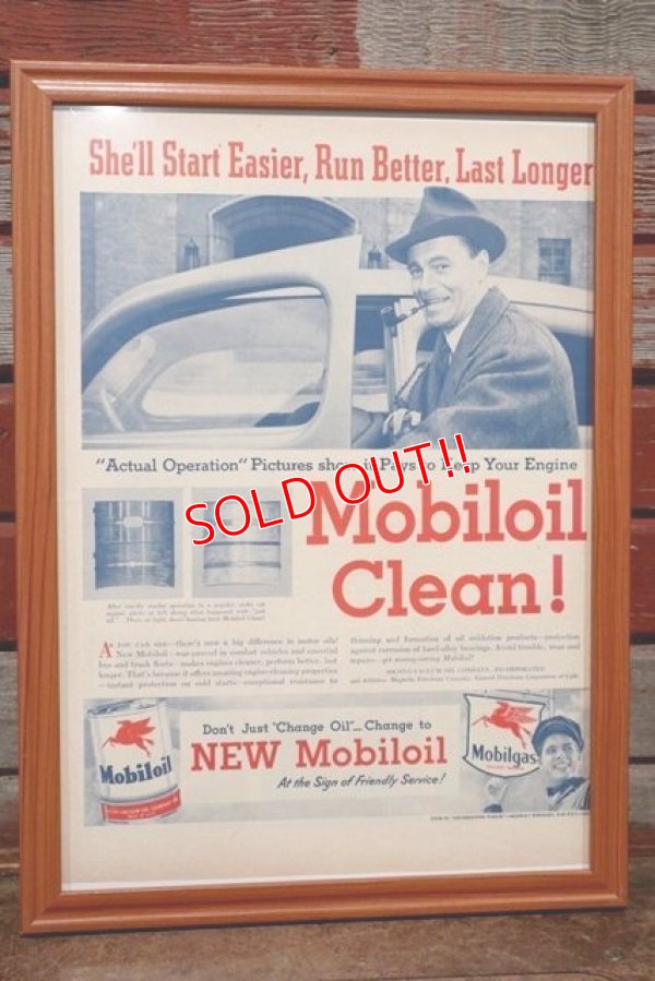 画像1: dp-210301-07 Mobil / The Saturday Evening Post Vintage Advertisement (10)