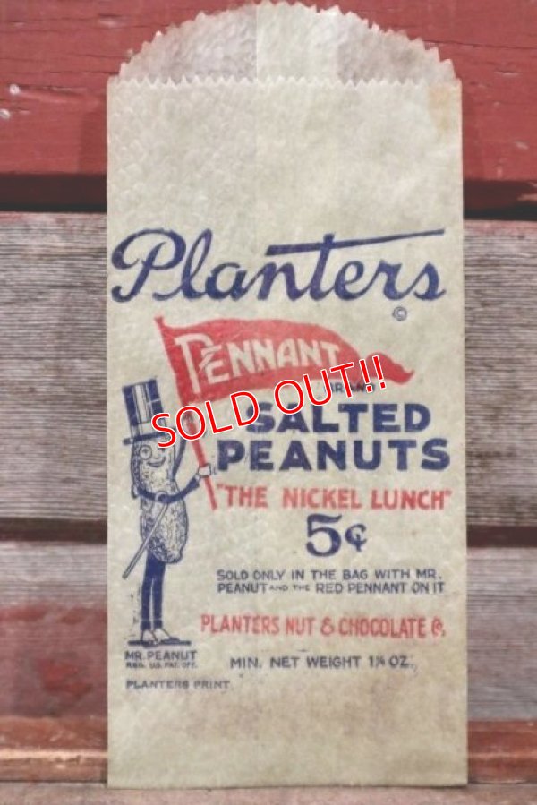 画像1: ct-210301-01 PLANTERS / MR.PEANUT 1950's〜Paper Bags